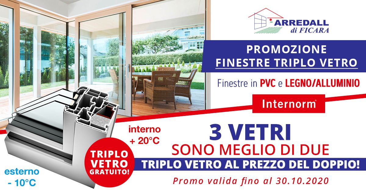 Promozione Internorm finestre triplo vetro